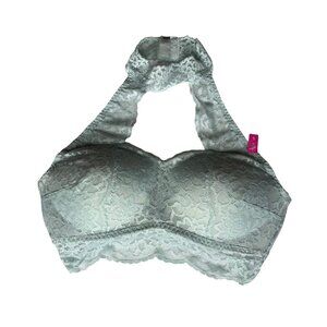 Pink Victorias Secret Push Up Bra Small Pale Blue New Lace